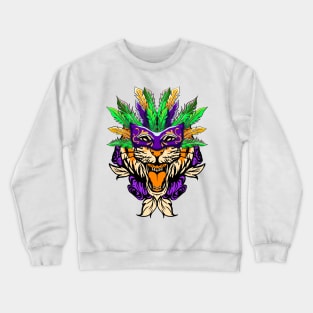 Mardi Gras 2022 Tee Year Of The Tiger Chinese Character Mask Crewneck Sweatshirt